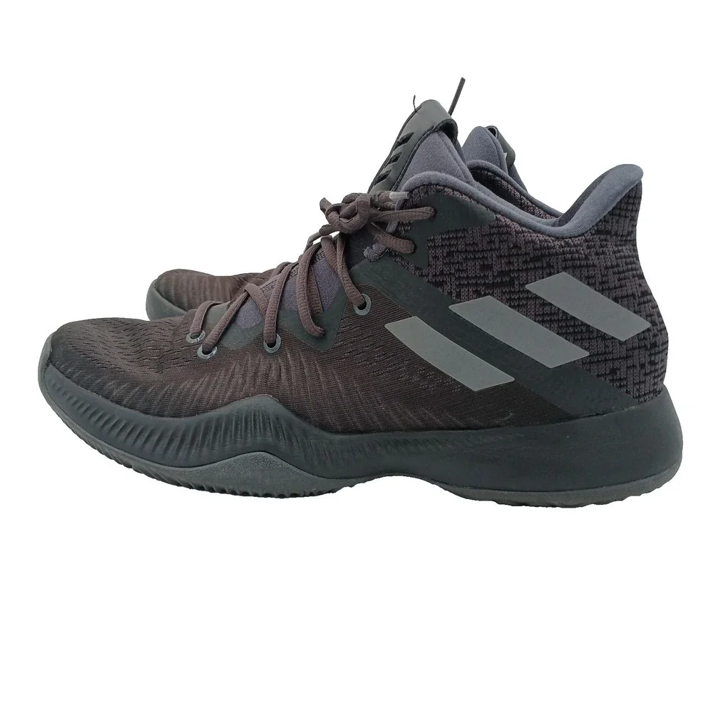 adidas Mad Bounce J Utility Black And Gray Basketball Mens Shoes DA9778 Size‎ 13